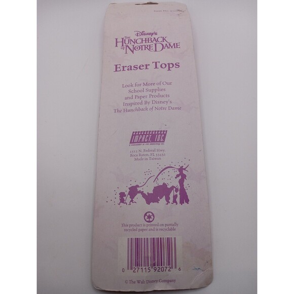 Rare NIP Vintage Disney Hunchback Of Notre Dame Pencil Eraser Djali - Picture 5 of 7